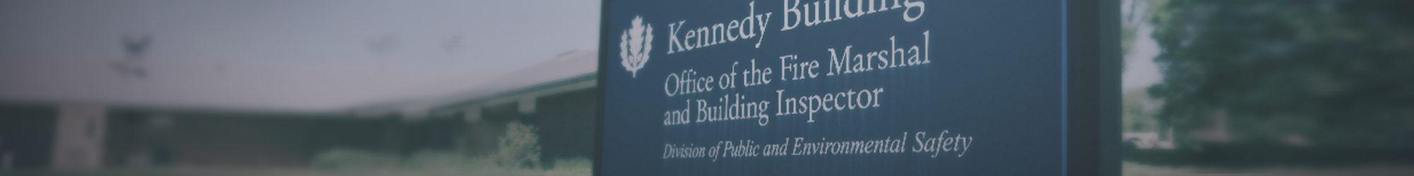 Fire Marshal & Building Inspector Building Sign
